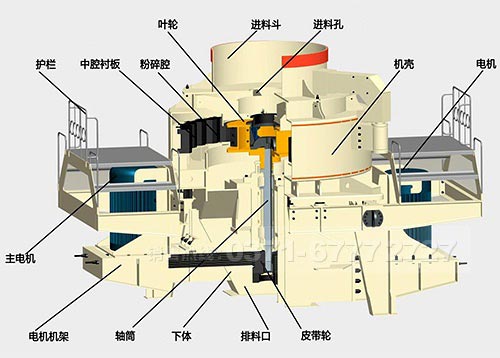 河卵石制沙設備結構圖 河卵石制沙設備結構圖