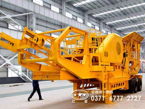大型石子移動破碎機 大型石子移動破碎機