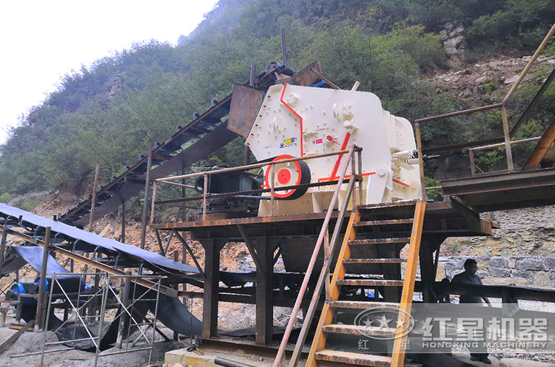 反擊式打砂機工作現場圖片 反擊式打砂機工作現場圖片