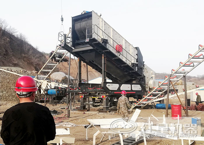 車載打沙機安裝現場 車載打沙機安裝現場