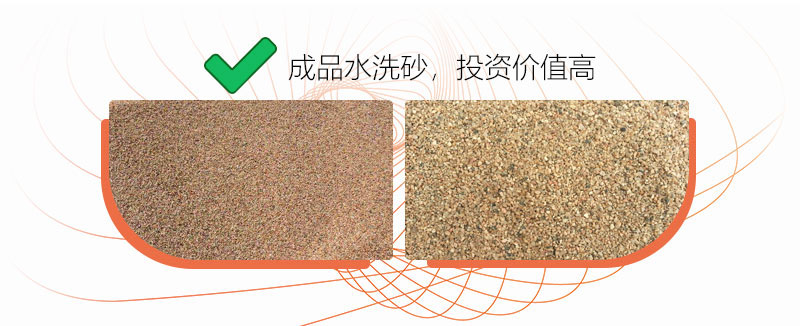 經洗砂處理后的砂石成品展示 經洗砂處理后的砂石成品展示