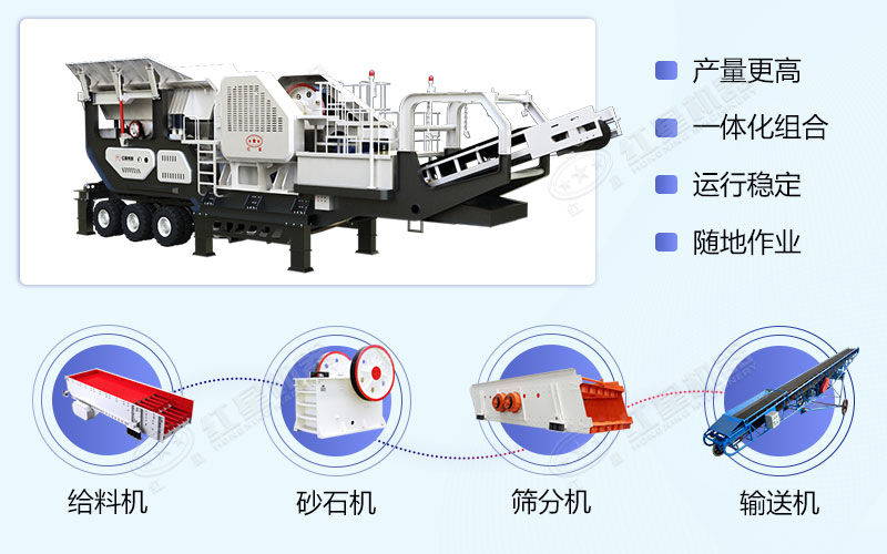 移動砂石機的組成 移動砂石機的組成