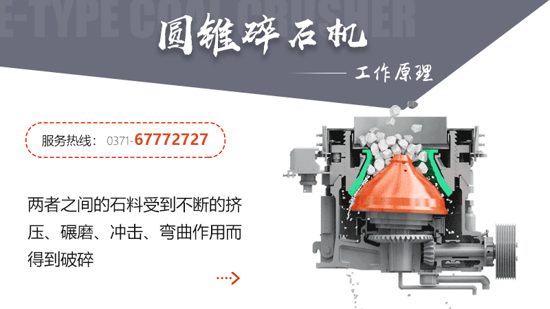 圓錐碎石機(jī)工作原理 圓錐碎石機(jī)工作原理