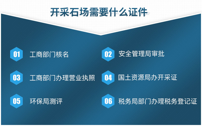開采石場需要哪些手續(xù) 開采石場需要哪些手續(xù)