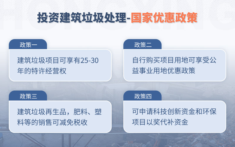 國(guó)家給予投資建筑垃圾的優(yōu)惠政策 國(guó)家給予投資建筑垃圾的優(yōu)惠政策